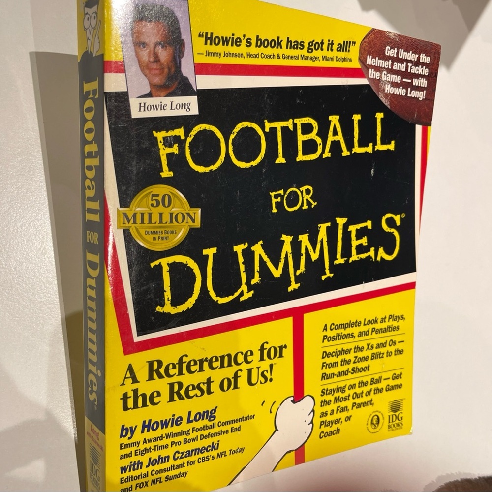 Football For Dummies Long, Howie, Czarnecki, book